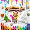 Christmas Cat Coloring Pages